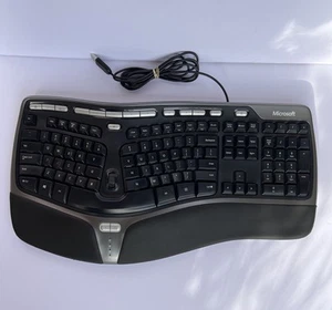 Microsoft Natural Ergonomic Keyboard 4000 v1.0 KU-0462 USB Wired TESTED - Picture 1 of 12