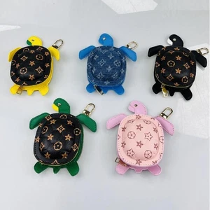 Mini bolso de cuero LULU-Tortuga llave familiar lápiz labial bolso llavero colgante accesorio - Imagen 1 de 6