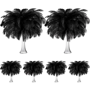 Tigeen 200 piezas plumas de avestruz a granel, 12-14 pulgadas grandes plumas de avestruz natural... - Imagen 1 de 6
