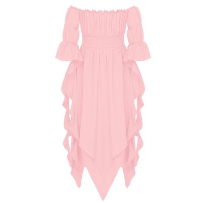 Vestido feminino vitoriano fantasia renascentista medieval gótico corte irregular vestido - Imagem 1 de 4