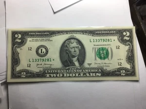 FORTH OF JULY SALE; STAR notes $2 Bills; 2017A L13379281* LAST ONE - Picture 1 of 2