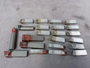 LOT 22X - 3/8" Stubby Carbide Brazed Lathe Tool Bit Mixed - Picture 1 of 3