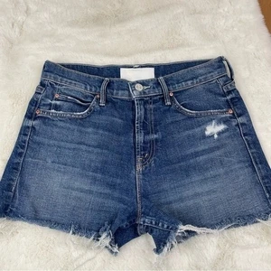 Pantalones Cortos MOTHER Superior Azul Jean Fray Talla 25 - Imagen 1 de 9