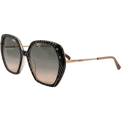 Gafas de sol Missoni MIS 0025S de plástico para mujer 0KDX negras desnudas 56-18 Italia Foto 1 de 4