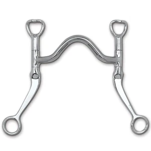 Myler Flat Shank with Medium Wide Port Bit MB 16, 5'' Mouthpiece - Picture 1 of 1