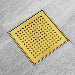 Neodrain 6 Zoll Gebürstetes Messing Quadratisch Duschabfluss Haarsieb - Bild 1 von 8