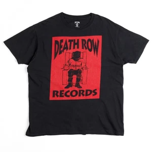 Death Row Records T-Shirt Red / Black Ripple Junction Electric Chair - Picture 1 of 7