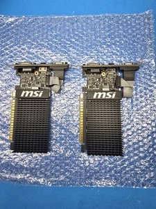 2x MSI Nvidia GeForce GT 710 1GB PCI-E Video Card DVI-D/HDMI GT 710 1GD3H LP - Picture 1 of 11