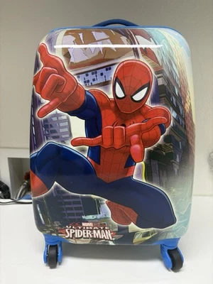Disney Spider-Man Marvel Rolling Luggage Suitcase 14"x7"x18" for Kids - Image 1 of 3