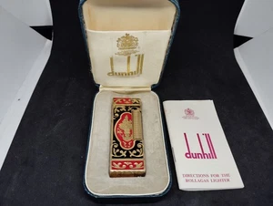 Vintage Dunhill Rolla Gasfeuerzeug dekoratives Muster mit Box - Bild 1 von 9