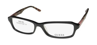 NUEVO ADIVINAR 2458 ANTEOJOS PLÁSTICO NEGRO MUJER BORDE COMPLETO 54-15-135 RECTANGULARES Foto 1 de 4