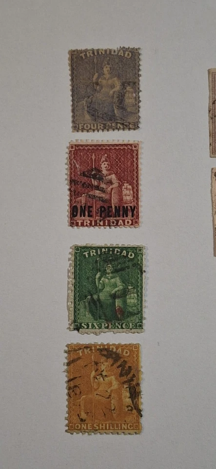 Timbres Trinidad Britania 1852 - Imagen 1 de 1
