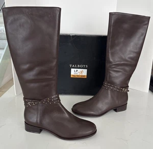 Talbot Boots Walnut Tish Rope Women’s Size 10M Women’s Tall Boots - Picture 1 of 13
