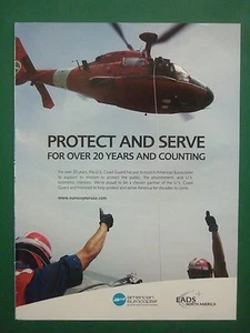 2000'S PUB EADS NORTH AMERICA EUROCOPTER US COAST GUARD HELICOPTER SRR SAR AD - Picture 1 of 1