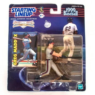 Figura Hasbro de los Atlanta Braves Greg Maddux MLB alineación inicial serie extendida Foto 1 de 3
