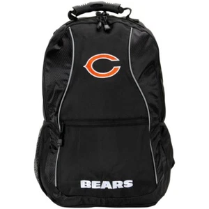 Chicago Bears Phenom Backpack by Northwest 19" Black Embroidered Logo NFL NWT  - Picture 1 of 4