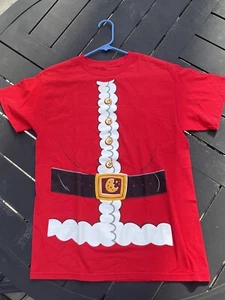 Mad Engine Unixex Medium Santa Suit Short Sleeve Red T-Shirt - Picture 1 of 3