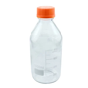 Botellas de vidrio de laboratorio HFS(R) con tapa de tornillo PP GL45, 1 L - Imagen 1 de 4