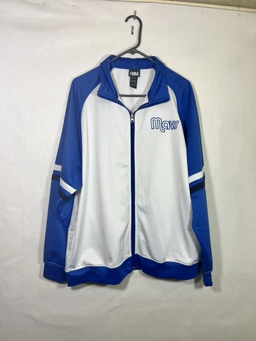 Mavs NBA Zip Up Jacket Size Lg. With Pockets Vintage Q14 Cover
