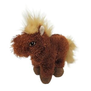 GANZ Lil' Kinz Horse HS103 Brown Pony 7" Plush Stuffed Animal Toy