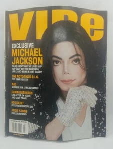 Vintage Vibe Magazine Michael Jackson March 2002 White Glove Music Memorabilia - Picture 1 of 8