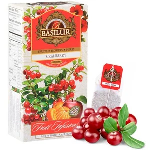 BASILUR Fruit Infusions Früchtetee entkoffeiniert Cranberry und Zitronen 25x2g - Bild 1 von 9