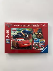 NWB Disney Pixar Cars Ravensburger Puzzle 3 Puzzles, 49 Pieces - Picture 1 of 4