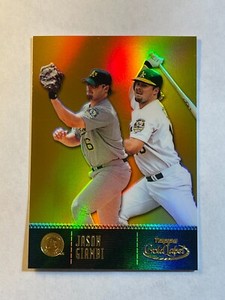 Jason Giambi 2001 Topps Gold Label Class 3 Refractor #ed /299 Oakland A's #43