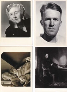 LOTE DE 12 POSTALES DE AUTOR FAMOSO AÑOS 80 4" X 6" Orwell, Christie, Mitchell, Beckett - Imagen 1 de 3