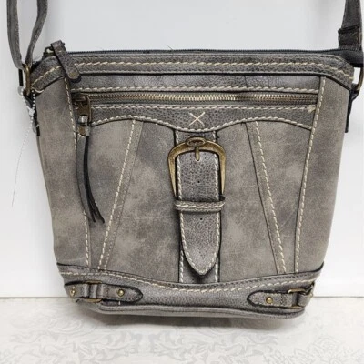 Bandolera B.O.C Brent Hallow gris Foto 1 de 4