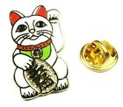 Maneki Neko Lucky Cat Wealth Success Money Hat Jacket Tie Tack Lapel Pin