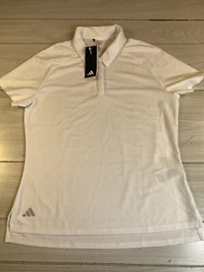 Women's IN2559 Adidas Ultimate 365 Heat.Rdy White M Golf Polo Shirt NWT - Picture 1 of 8