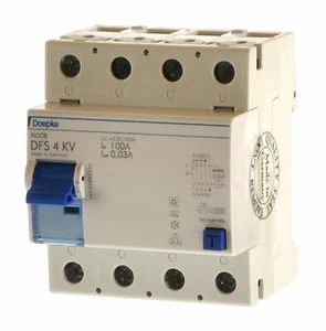 Doepke DFS4KV 100 /0,03 Fehlerstromschutzschalter kurzzeitverzögert 09164909 - Picture 1 of 1