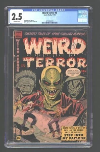 Weird Terror 8 CGC 2.5 pagine bianco sporco copertina Don Heck 1953 - Foto 1 di 2