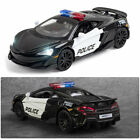 Diecast Toy Police 1/32 Car Model Vehicle Collection Kids Gift For Mclaren 600Lt