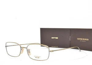 Oliver Peoples EYEGLASSES Antique Square Gold 54-17-140 WESTON AG - Picture 1 of 10