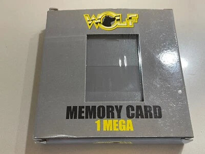 MEMORY CARD 1 MB PER PLAYSTATION 1 MARCA WOLF - Immagine 1 di 4