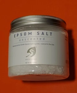 White Egret Personal Care, Epsom Salt, Unscented, 16 oz (454 g) - Picture 1 of 1
