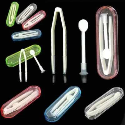 Kontaktlinsenzubehör mit Kontaktlinsen Sauger + Pinzette - Bild 1 von 4