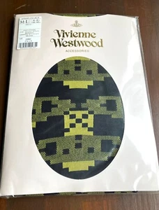 Vivienne Westwood Japan Pantyhose Stocking Pixel Orb Black&Khaki SizeM-L - Picture 1 of 3