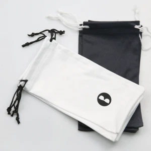 200 Drawstring Pouch Bag Microfibre Drawstring Safety Glasses Goggles Shaver Bag - Picture 1 of 10