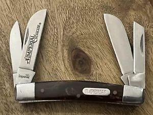 Imperial Schrade IMP16CON 4 Blade Stockman Folding Pocket Knife TSA Confiscated - Picture 1 of 21