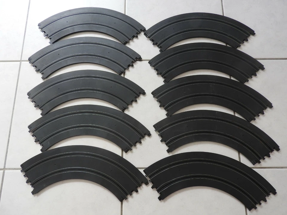 matchbox powertrack lot de rails courbe circuit slot  - Photo 1/1