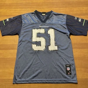 Seattle Seahawks Trikot Jugend Large 14-16 blau #51 Lofa Tatupu NFL Reebok Jungen - Bild 1 von 8