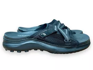 Sandalias Skechers negras de malla talla 10 para mujer con tiras cómodas - Imagen 1 de 6