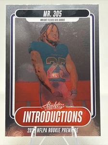 2024 Absolute Introductions Jaylen Wright (RC) Mr. 305 #I-JWT Miami Dolphins - Picture 1 of 2
