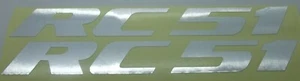 2X RC51 Front Nose Fairing Decal Sticker For Honda RC51 VTR1000R SP1 SP2 Silver - Picture 1 of 1
