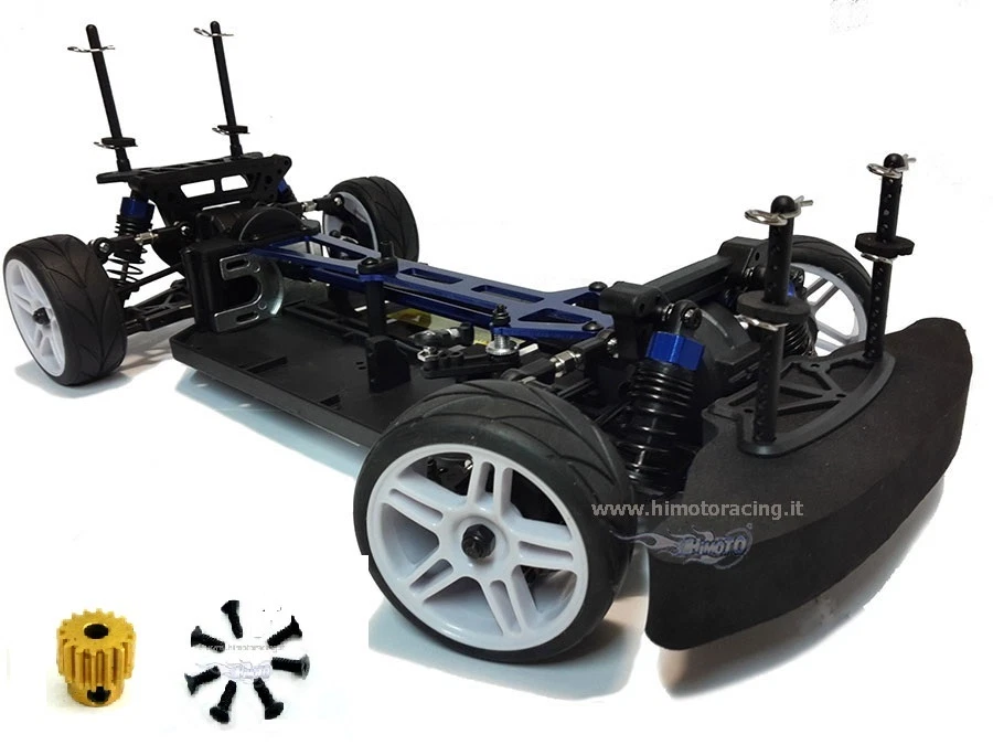 MACCHINA STRADALE ON ROAD MECCANICA COMPLETA + PIGNONE E VITI 1:10 4WD HIMOTO - Immagine 1 di 1