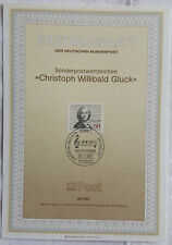 Ersttagsblatt ETB 26/1987 "Christoph Willibald Gluck" -Deutsche Bundespost