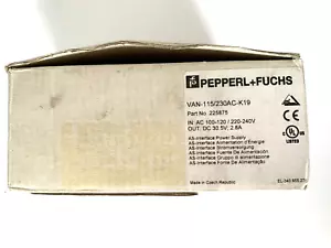 PEPPERL&FUCHS VAN-115/230AC-K19 115/230VAC 30VDC OP 2,8 A Ausgangslast NEU verpackt - Bild 1 von 6
